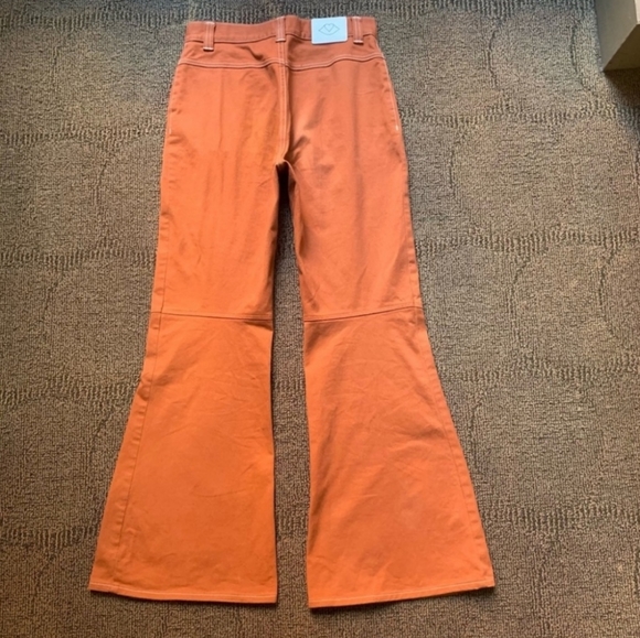 SEE BY CHLOÉ - Contrast stitch flared pamts, in Orange, 34 fr - Picture 4 of 5